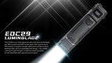 Ultra Slim High Performance EDC Flashlight, 6500 Lumens, Luminblade Strobe, 400m Throw