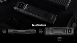 Ultra Slim High Performance EDC Flashlight, 6500 Lumens, Luminblade Strobe, 400m Throw