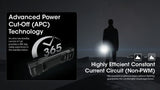 Ultra Slim High Performance EDC Flashlight, 6500 Lumens, Luminblade Strobe, 400m Throw