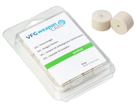 VFG Comfort Shotgun Cleaning Felts 12 Gauge (25pk)