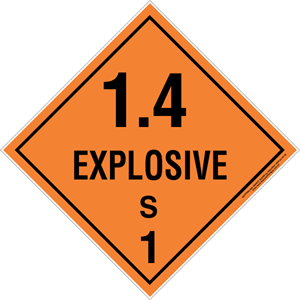 Explosive 1.4S Label / Sticker Pack (20 stickers)
