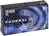Federal Power-Shok Ammunition 12 Gauge 2-3/4", 1 oz Hollow Point Rifled Slug (5pk)