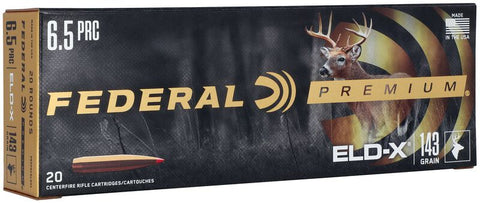Federal Premium Ammunition 6.5 PRC 143 Grain ELD-X Polymer Tip (20pk)
