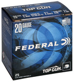 Federal Top Gun Ammunition 20 Gauge #7.5 Shot, 2-3/4", 7/8 oz (25pk)
