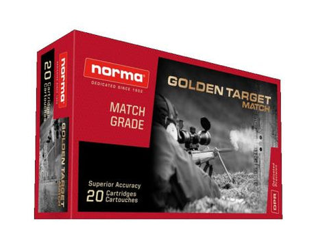 Norma Golden Target Match Grade Ammunition 6.5 PRC 143 Grain (20pk)