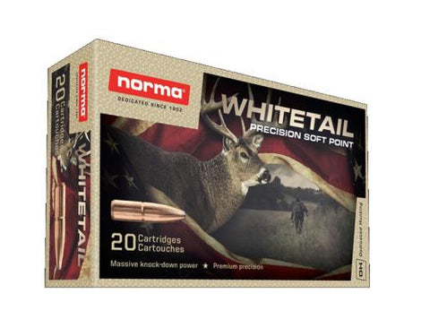Norma Whitetail Ammunition 30-06 Springfield 130 Grain Soft Point (20pk)