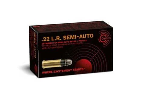 Geco Ammunition 22 Long Rifle (22LR) 40 Grain LRN (50pk)