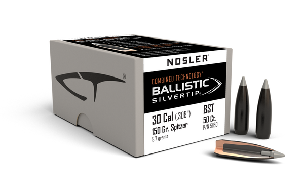 Nosler Combined Technology Ballistic Silvertip Hunting Bullets 30 Cali ...