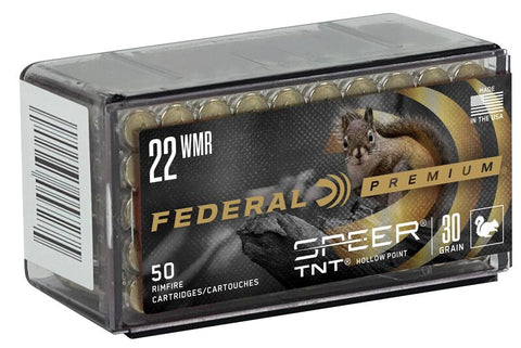 Federal Premium Ammunition 22 WMR 30 Grain Speer TNT Jacketed Hollow Point (JHP) (50pk)