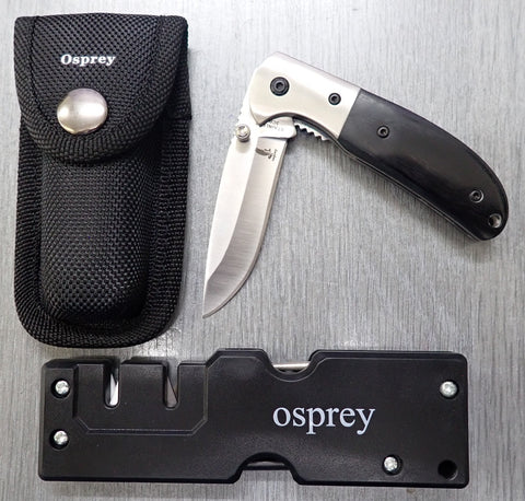 Osprey 3" Folding Knife & Sharpener  (3007)