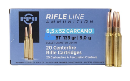 Prvi Partizan PPU Ammunition 6.5x52 Carcano 139 Grain Soft Point Boat Tail (20pk)