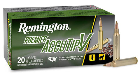 Remington Premier AccuTip-V Ammunition 204 Ruger 40 Grain Polymer Tip (20pk)