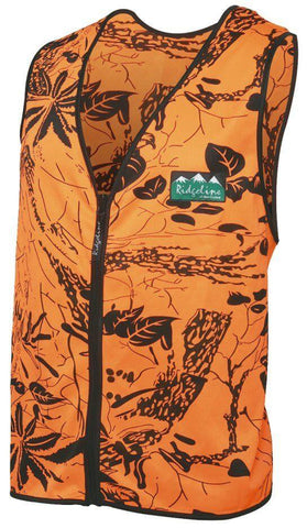 Ridgeline Zip Front Vest Blaze Camo L (RLCVHZ3)