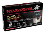 Winchester PDX1 Defender Ammunition 12 Gauge 2-3/4" 1 oz Rifle Slug + 00 Buck (10pk)