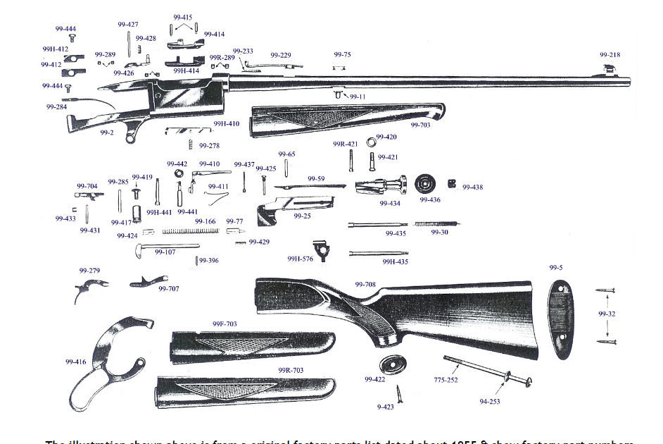 F99 Rifle Savage Model 99 Take Down 22 HP Rotary Magazine Follower (US99TD22HPMF ...