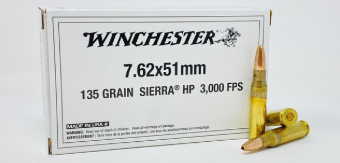 Winchester Ammunition 308 Winchester 135 Grain Sierra Varminter Hollow Point (20pk)