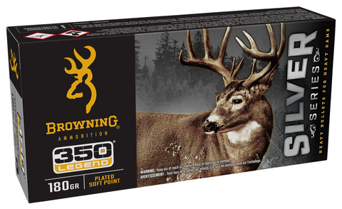 Browning Silver Series Ammunition 350 Legend 180 Grain Plated Soft Point (20pk)