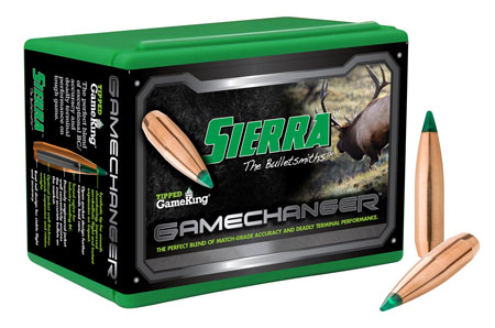 Sierra Gamechanger Tipped GameKing Bullets 30 Caliber,  (.308 Diameter) 165 Grain Polymer Tip Boat Tail (50pk)