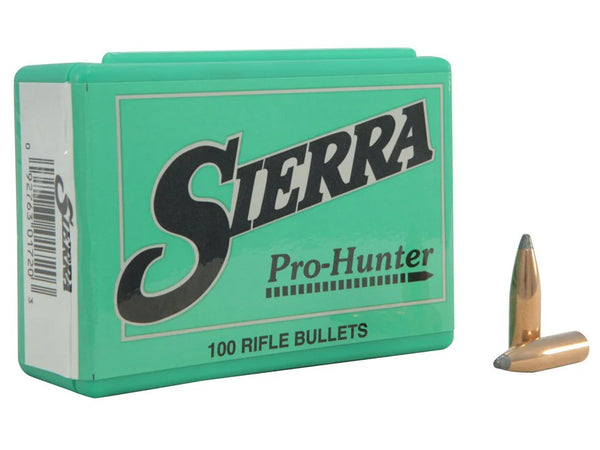Sierra Pro-Hunter Bullets 30 Caliber (308 Diameter) 125 Grain Spitzer ...