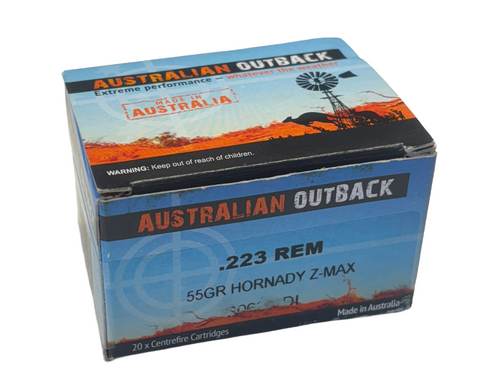 ADI Ammunition 223 Remington 55 Grain Hornady Z-Max (20pk)