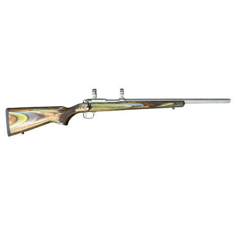 Ruger 77/17 Stainless Varmint Green Laminate 17WSM (30514)