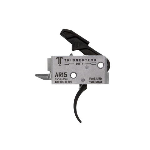 Trigger Tech AR-15 Two-Stage Trigger - Black Duty Curved
