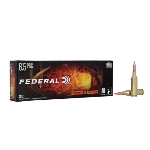 Federal 6.5 PRC Ammunition 140gr Tipped Fusion