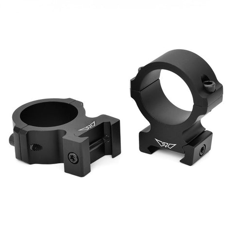 Warne 30mm Vapor Horizontal Matte Weaver-Style Rings High Matte