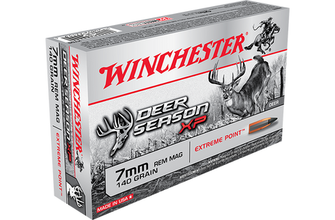 Winchester  7mm Remington Magnum Ammunition 140 Grain Deer Season Extreme Point (20pk) (X7DS)