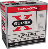 Winchester 12 Gauge Ammunition 2-3/4" 00 Buckshot 9 Pellets (25pk)