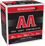 Winchester AA Target 20 Gauge Ammunition 2-3/4" 7/8 oz #8 Shot (25pk)