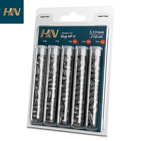 H&N-SAMPLER SLUG HP II .22 (.218) / 5 TYPE