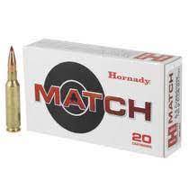 Hornady Match Ammunition 308 Winchester 168 Grain Hollow Point Boat Tail (20pk)