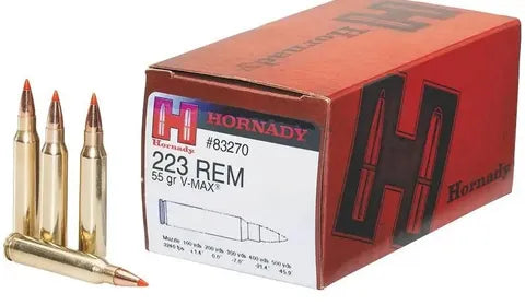 Hornady Custom Ammunition 223 Remington 55 Grain V-Max (50pk)