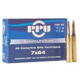 PPU 7x64 Brenneke Ammunition 173 Grain Soft Point (20pk)