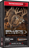 Winchester Ballistic Silvertip Ammunition 243 Winchester 95 Grain Polymer Tip (20pk)