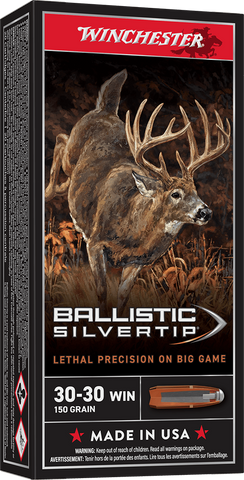 Winchester Ballistic Silvertip Ammunition 30-30 Winchester 150 Grain Polymer Tip (20pk)