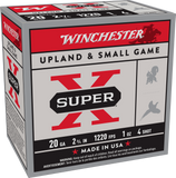 Winchester Super-X 20 Gauge Ammunition 2-3/4" 1 oz #4 Shot (25pk) (X204)