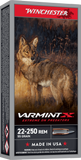 Winchester Varmint X Ammunition 22-250 Remington 55 Grain Polymer Tip (20pk)