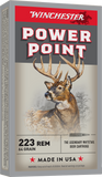 Winchester Power-Point Ammunition 223 Remington 64 Grain Soft Point (20pk)