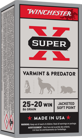 Winchester Super-X Ammunition 25-20 86 Grain Jacketed Soft Point (50pk)