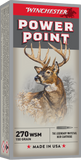 Winchester Power-Point Ammunition 270 WSM 150 Grain Soft Point (20pk)