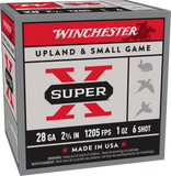Winchester Super-X 28 Gauge Ammunition 2-3/4" 1 oz #6 Shot (25pk) (X28H6)