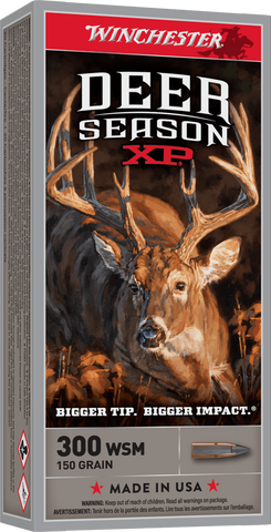 Winchester Deer Season XP Ammunition 300 WSM 150 Grain Extreme Point (20pk)
