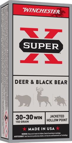 Winchester Super-X Ammunition 30-30 Winchester 150 Grain Jacketed Hollow Point (20pk)