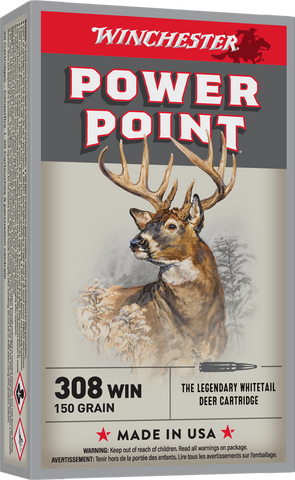 Winchester Power-Point Ammunition 308 Winchester 150 Grain Power-Point (20pk)