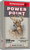 Winchester Power-Point Ammunition 308 Winchester 180 Grain Soft Point (20pk)