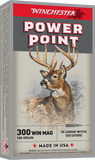Winchester Power-Point Ammunition 300 Winchester Magnum 180 Grain Soft Point (20pk)