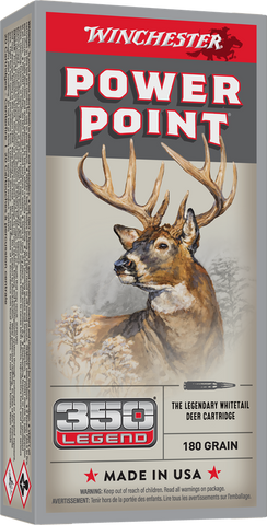 Winchester Power-Point Ammunition 350 Legend 180 Grain Soft Point (20pk)