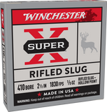 Winchester Super-X 410 Bore Ammunition 2-1/2" 1/5 oz Rifled Slug (5pk) (X41RS5)